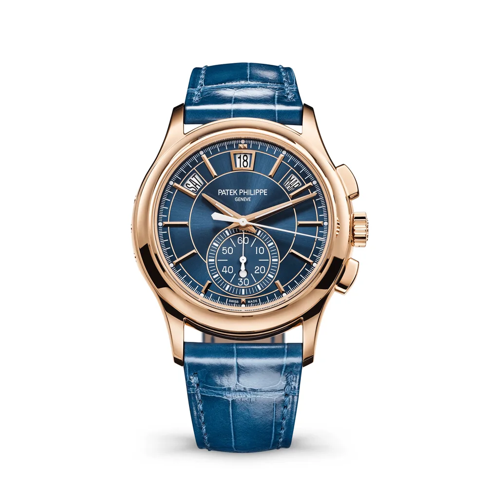 Patek Philippe Complications, Rose gold, Blue dial