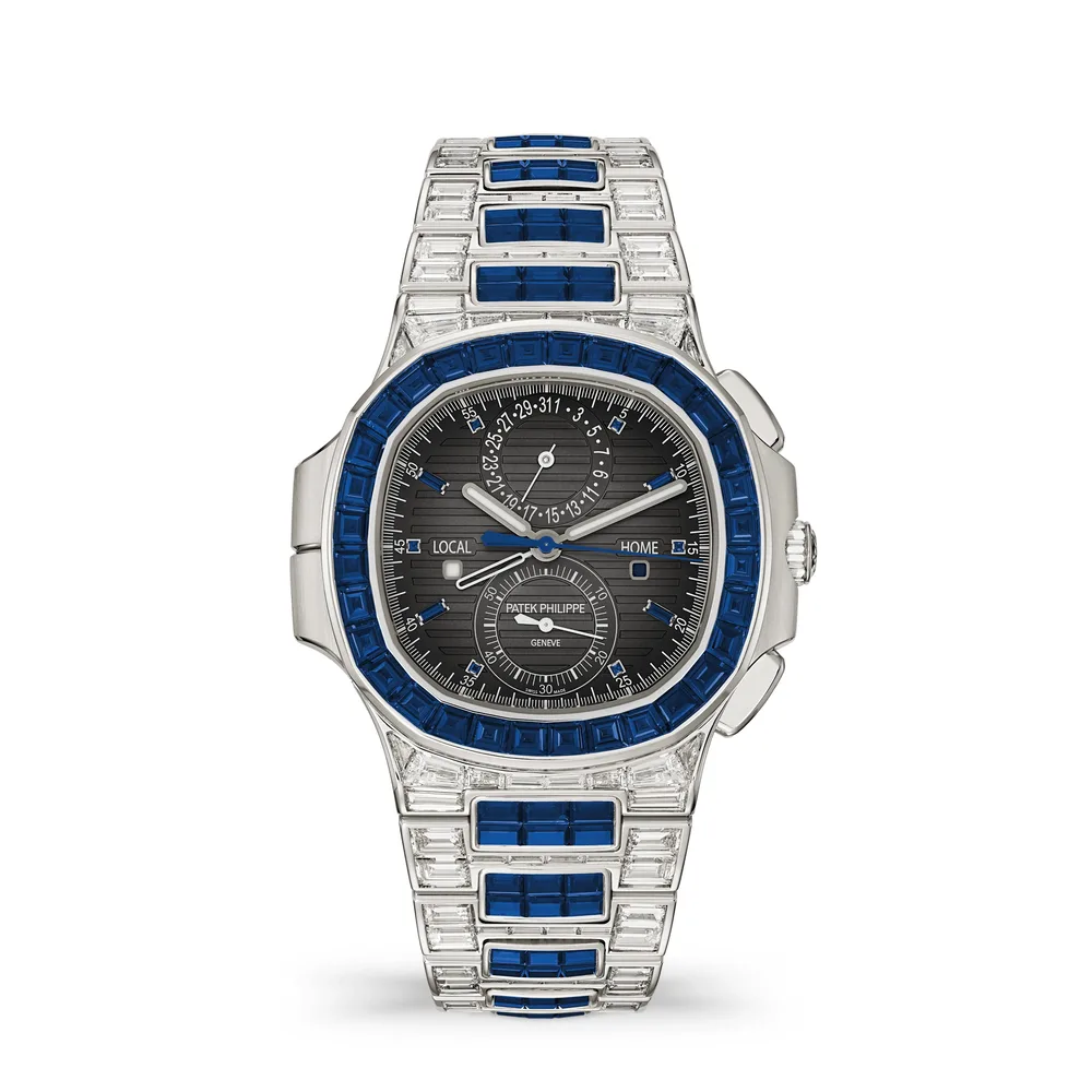 Patek Philippe Nautilus, White gold, Charcoal grey dial