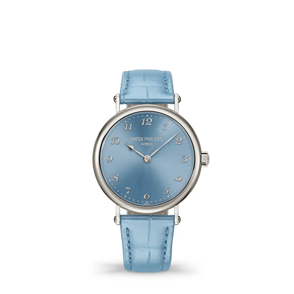 Patek Philippe Calatrava, White gold, Glacier blue dial