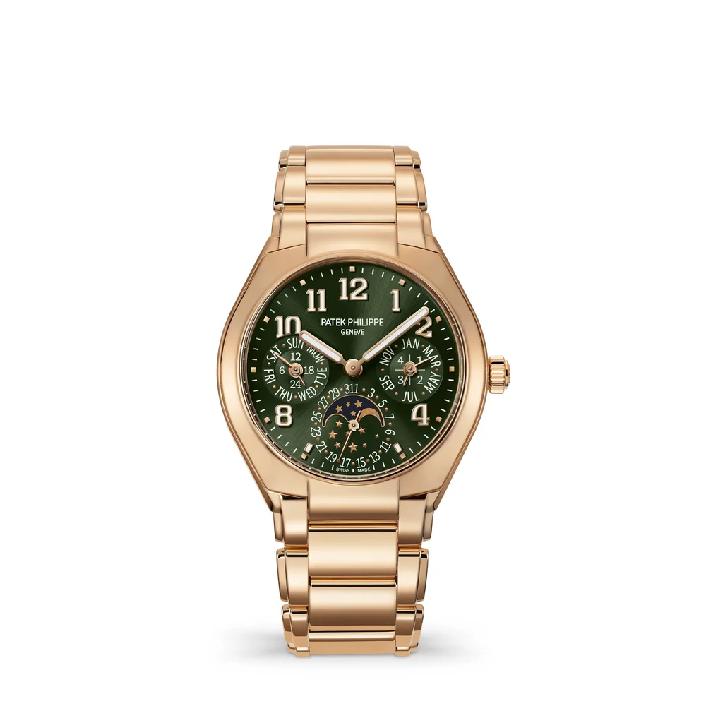 Patek Philippe Twenty~4, Rose gold, Olive green dial