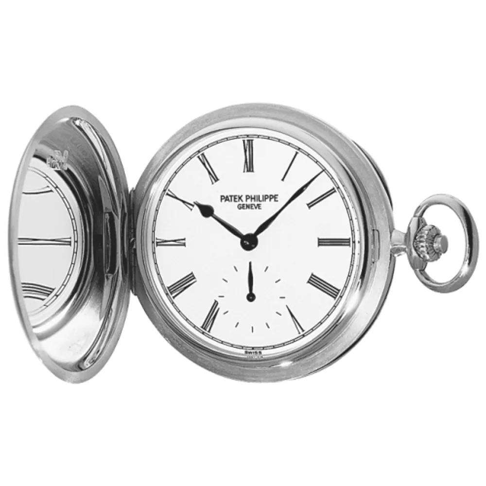 Patek Philippe Pocket Watch Savonette White Gold / White