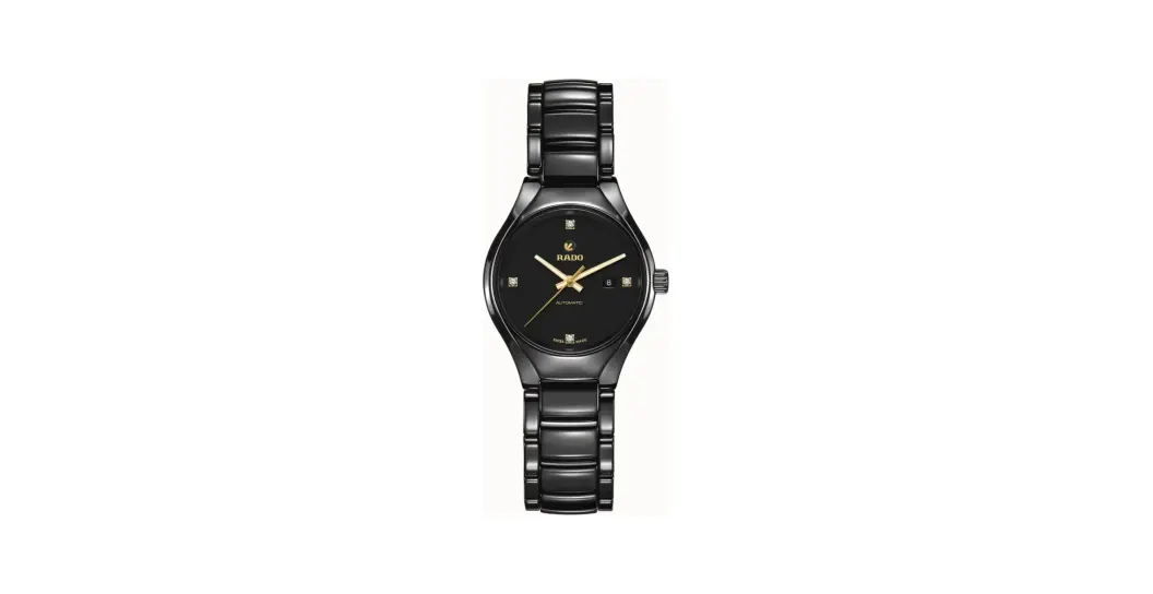 Rado True Round Automatic Diamonds, High-Tech Ceramic, Titanium / PVD