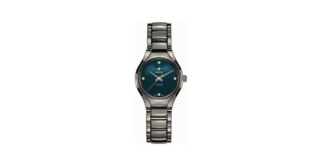 Rado True Round Automatic Diamonds, Plasma High-Tech Ceramic, Titanium