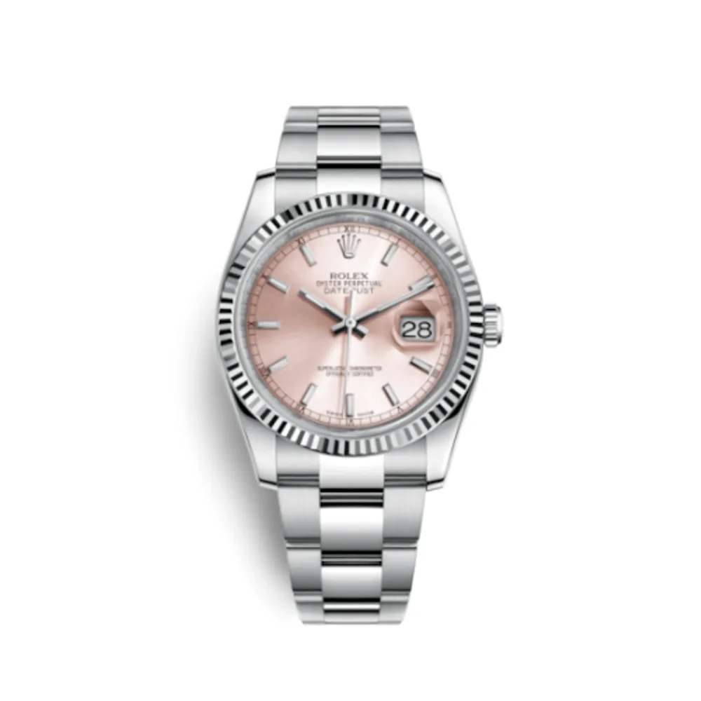 Rolex Datejust 36 Stainless Steel Fluted / Oyster / Pink