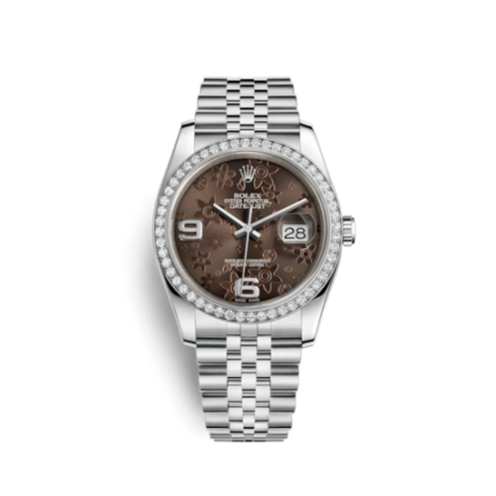 Rolex Datejust 36 Stainless Steel Diamond / Jubilee/ Bronze Floral