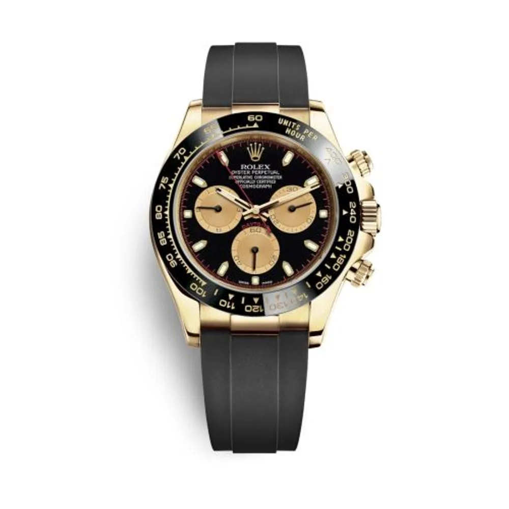Rolex Cosmograph Daytona Yellow Gold / Cerachrom / Black / Oysterflex