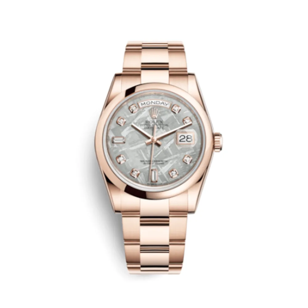 Rolex Day-Date 36 Everose Domed / Oyster / Meteorite