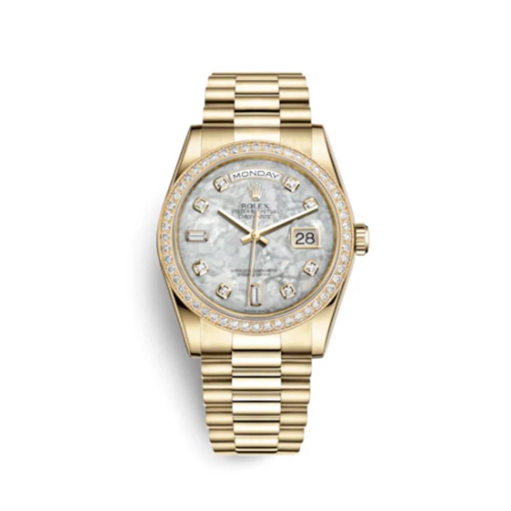 Rolex Day-Date 36 Yellow Gold Diamonds / President / MOP