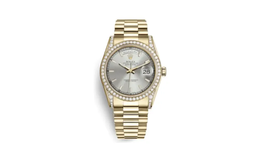 Rolex Day-Date 36 Yellow Gold Diamonds / President / MOP