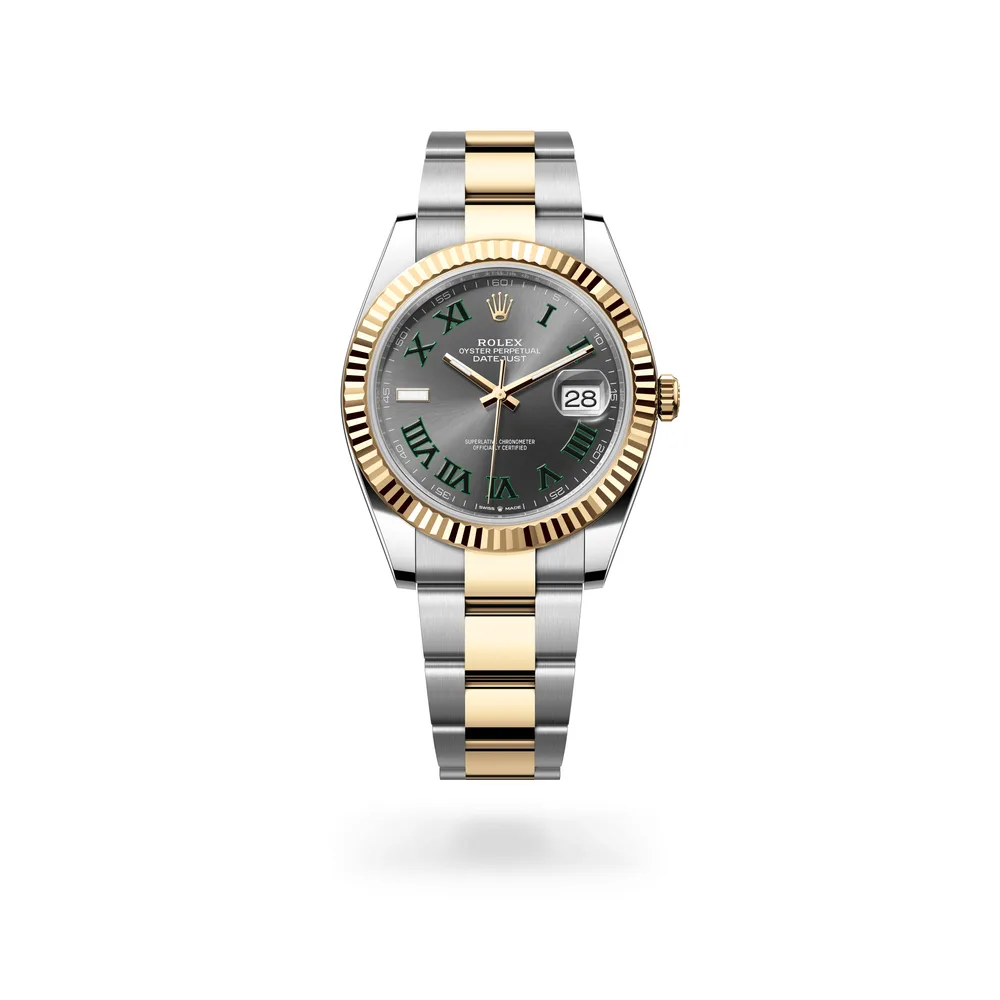 Rolex Datejust 41 Oyster, 41 mm, Oystersteel and yellow gold, Yellow Rolesor, Slate dial