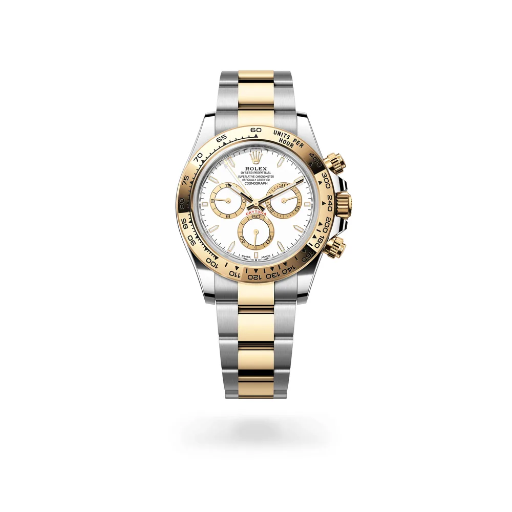 Rolex Cosmograph Daytona Oyster, 40 mm, Oystersteel and yellow gold, Yellow Rolesor, White with golden counter rings dial