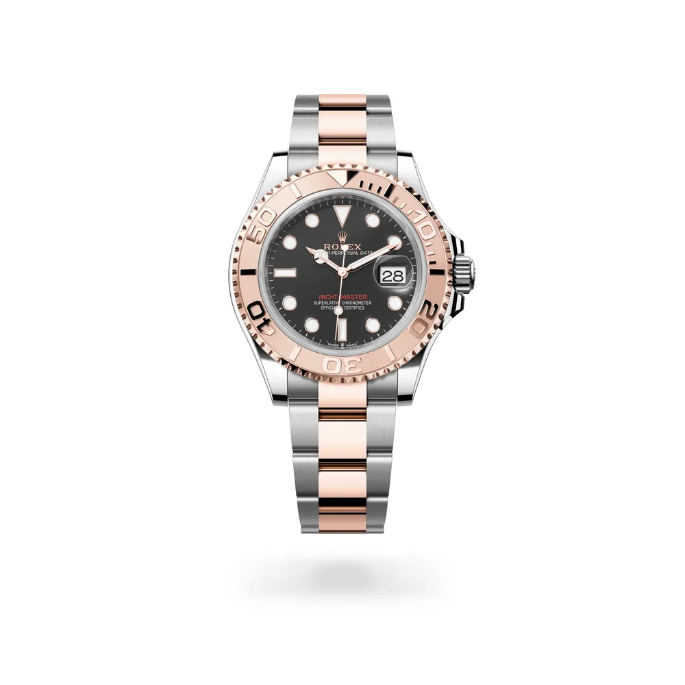 Rolex Oyster Perpetual Yacht-Master 40, Everose Rolesor, Intense black dial