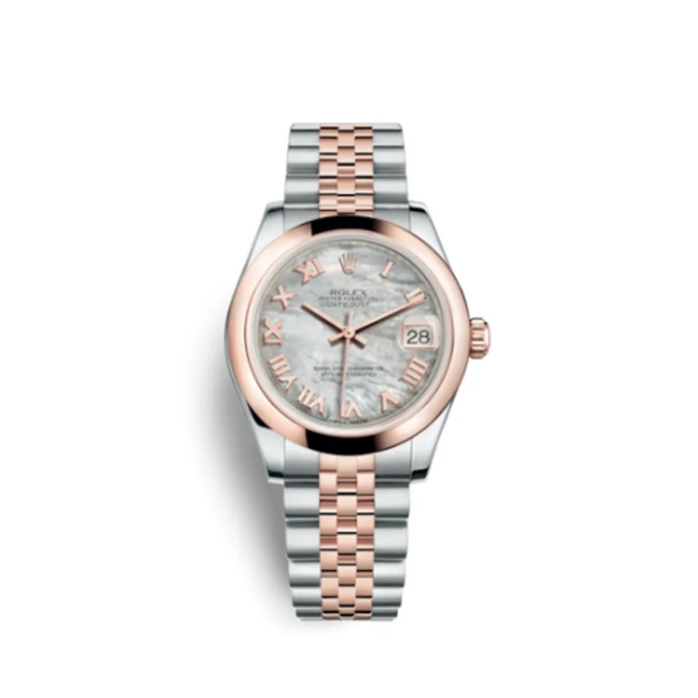 Rolex Datejust 31 Rolesor Everose Domed / Jubilee / MOP Roman