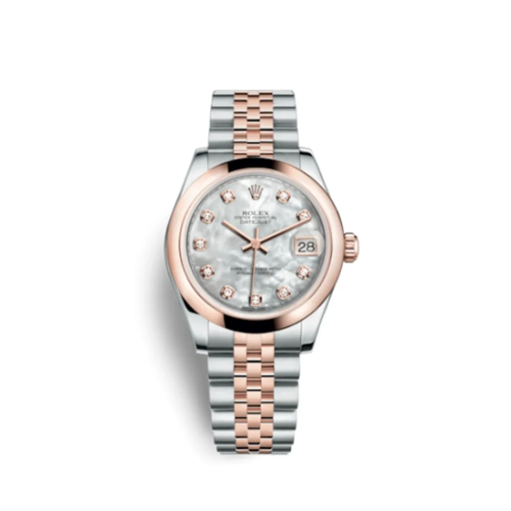 Rolex Datejust 31 Rolesor Everose Domed / Jubilee / MOP