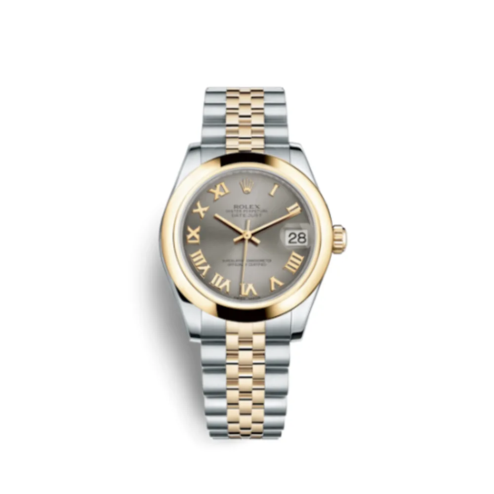Rolex Datejust 31 Rolesor Yellow Domed / Jubilee / Steel Roman