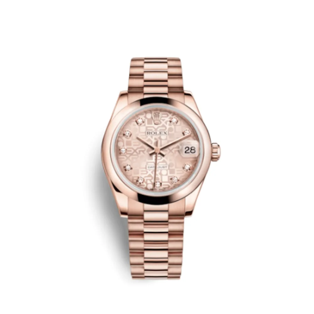 Rolex Datejust 31 Everose Domed / President / Pink Computer