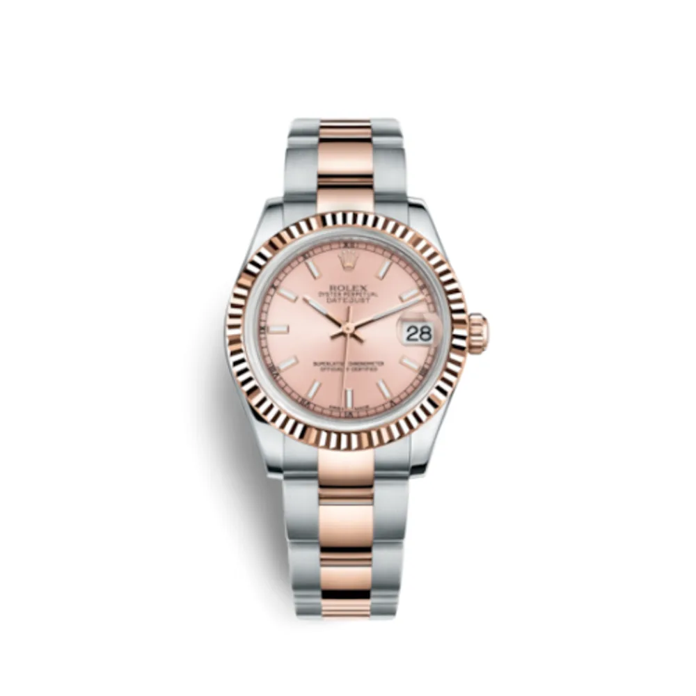 Rolex Datejust 31 Rolesor Everose Fluted / Oyster / Pink