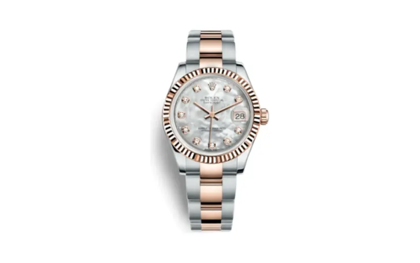 Rolex Datejust 31 Rolesor Everose Fluted / Oyster / MOP