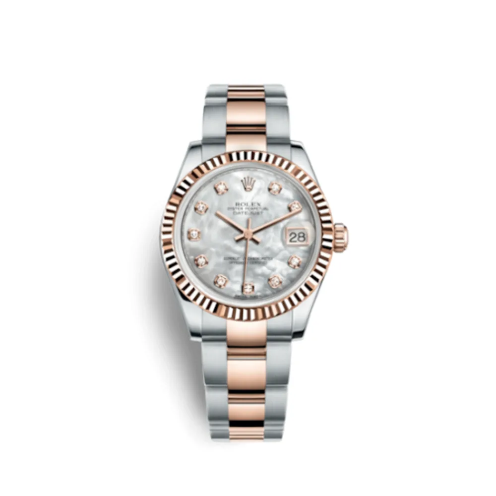 Rolex Datejust 31 Rolesor Everose Fluted / Oyster / MOP