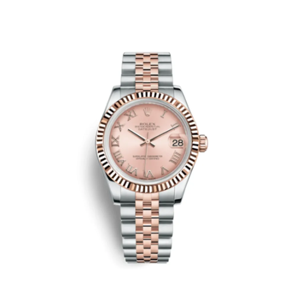 Rolex Datejust 31 Rolesor Everose Fluted / Jubilee / Pink Roman