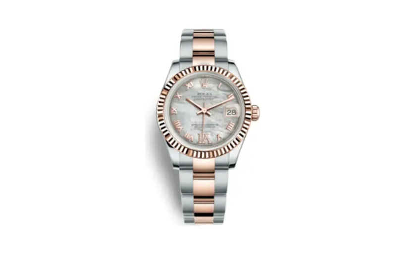 Rolex Datejust 31 Rolesor Everose Fluted / Oyster / MOP Roman