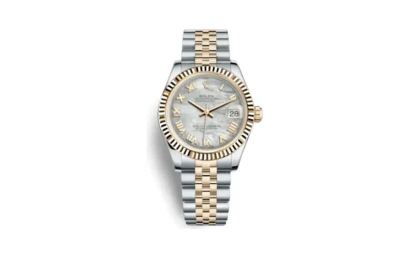 Rolex Datejust 31 Rolesor Yellow Fluted / Jubilee / MOP Roman
