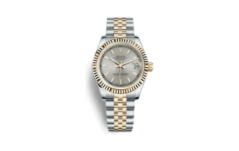 Rolex Datejust 31 Rolesor Yellow Fluted / Jubilee / Silver