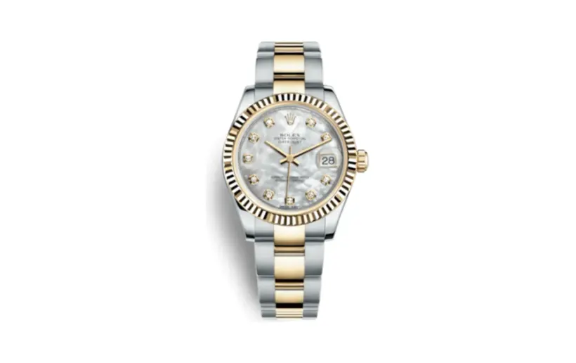 Rolex Datejust 31 Rolesor Yellow Fluted / Oyster / MOP