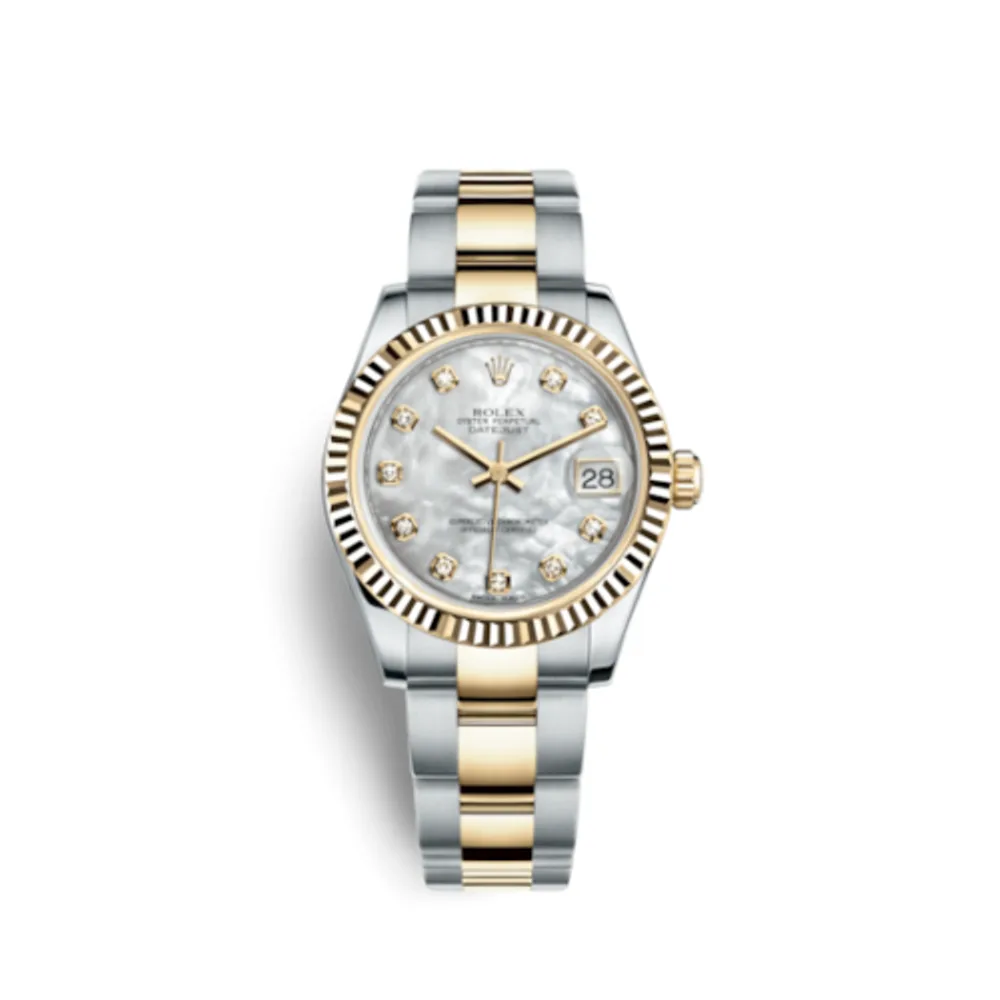Rolex Datejust 31 Rolesor Yellow Fluted / Oyster / MOP