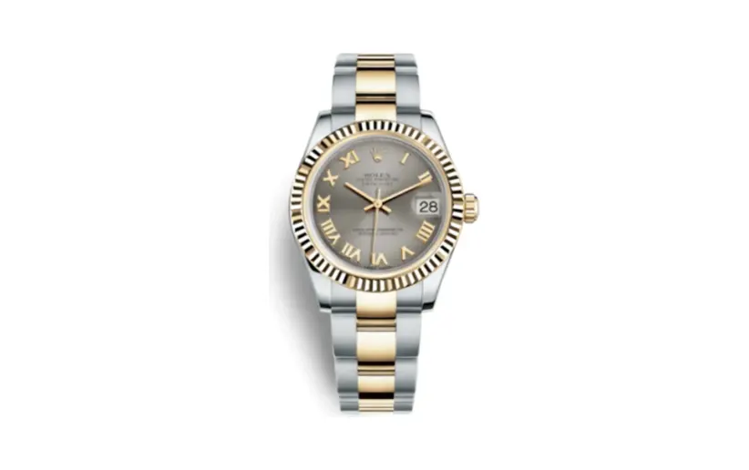 Rolex Datejust 31 Rolesor Yellow Fluted / Oyster / Steel Roman