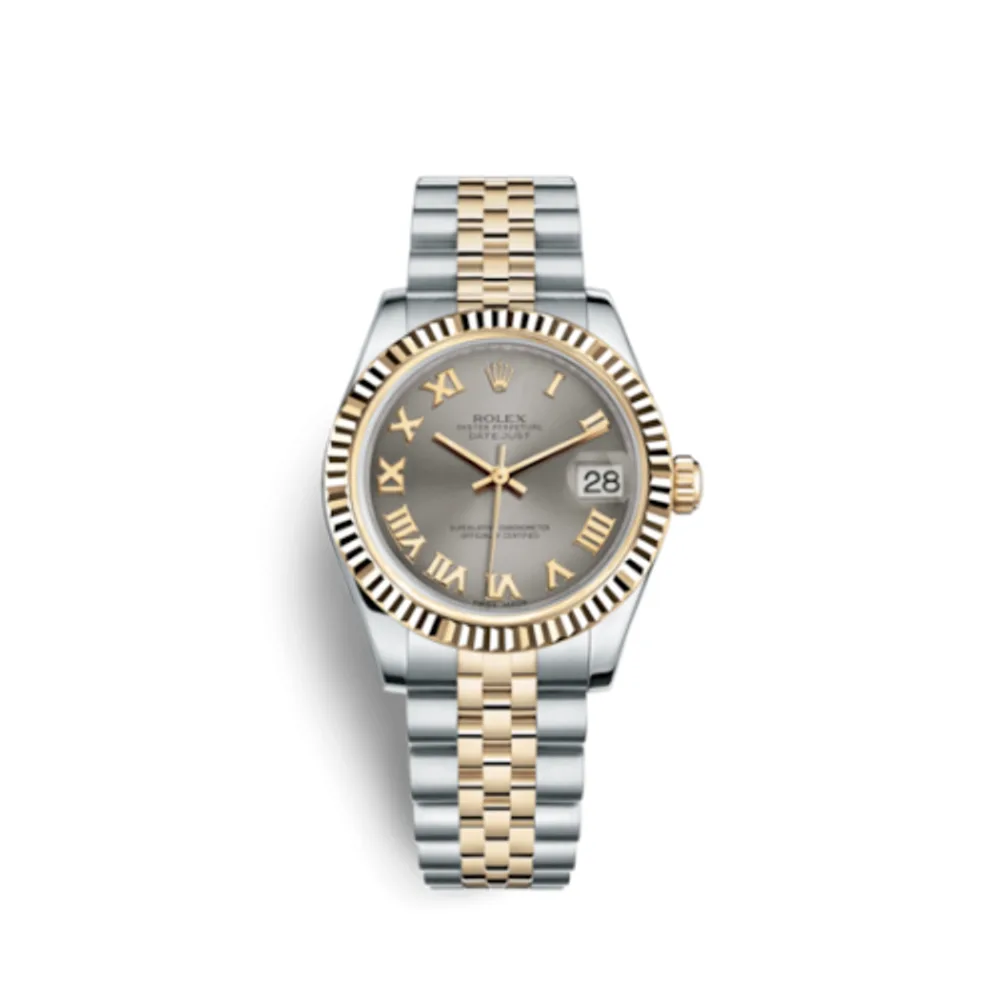 Rolex Datejust 31 Rolesor Yellow Fluted / Jubilee / Steel Roman