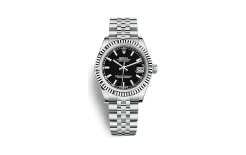 Rolex Datejust 31 Stainless Steel Fluted / Jubilee / Black