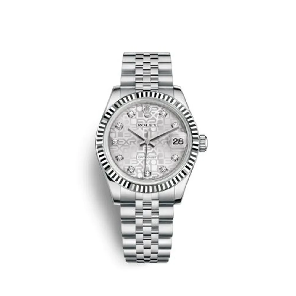 Rolex Datejust 31 Stainless Steel Fluted / Jubilee / Silver Computer