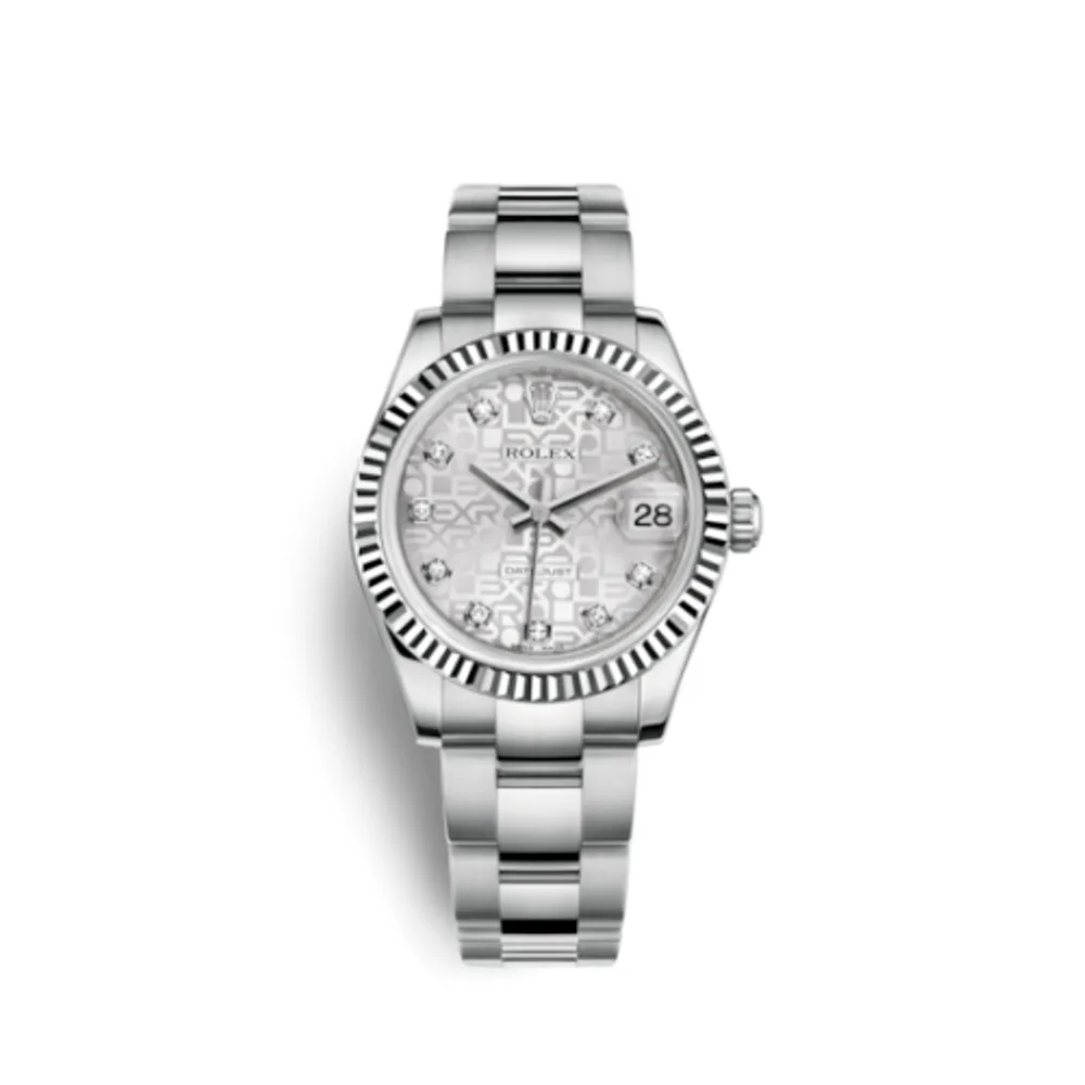 Rolex Datejust 31 Stainless Steel Fluted / Oyster / Silver Computer