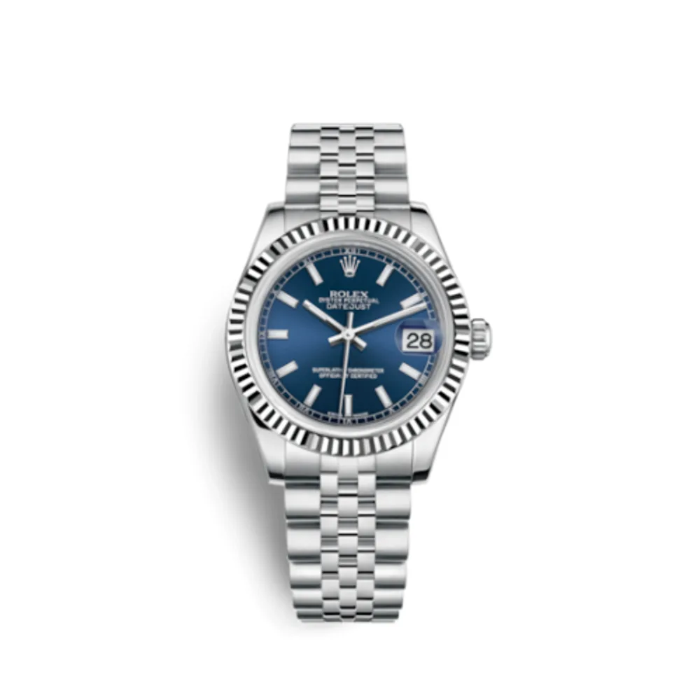Rolex Datejust 31 Stainless Steel Fluted / Jubilee / Blue