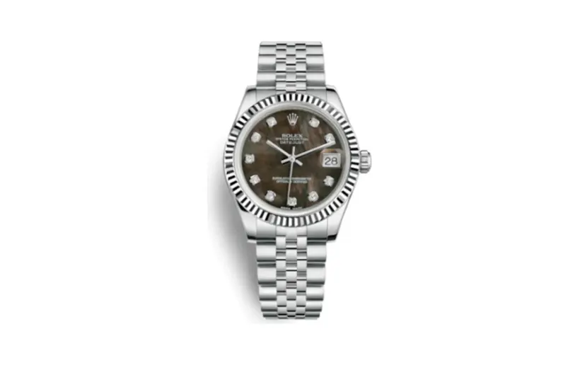 Rolex Datejust 31 Stainless Steel Fluted / Jubilee / Black MOP