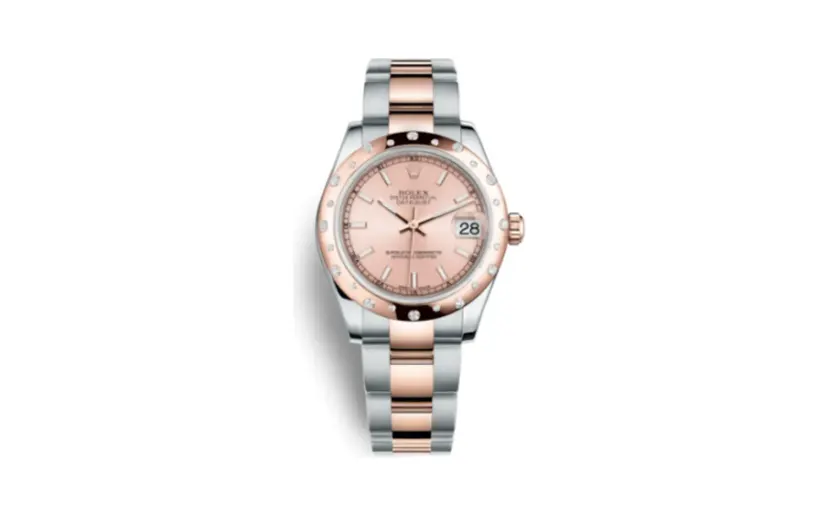 Rolex Datejust 31 Rolesor Everose Domed Diamond / Oyster / Pink