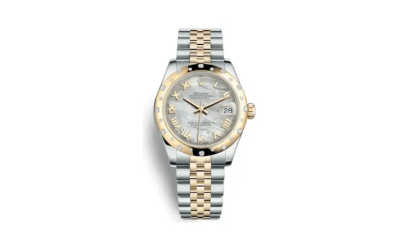 Rolex Datejust 31 Rolesor Yellow Domed Diamond / Jubilee / MOP Roman