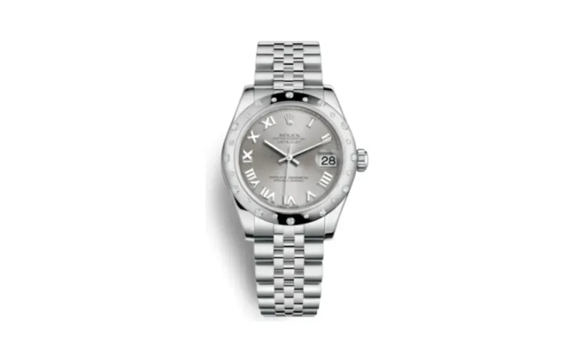 Rolex Datejust 31 Stainless Steel Domed Diamond / Jubilee / Rhodium - Roman