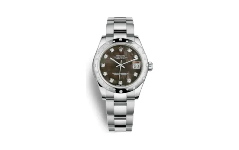Rolex Datejust 31 Stainless Steel Domed Diamond / Oyster / Black MOP