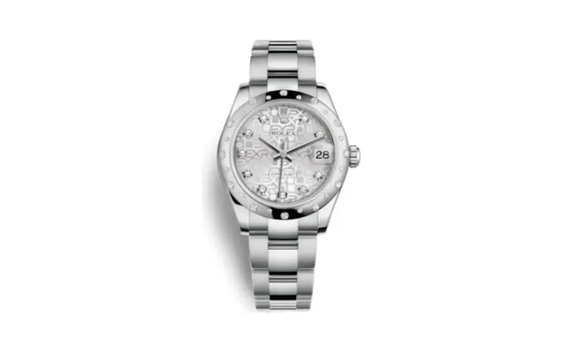 Rolex Datejust 31 Stainless Steel Domed Diamond / Oyster / Silver Computer