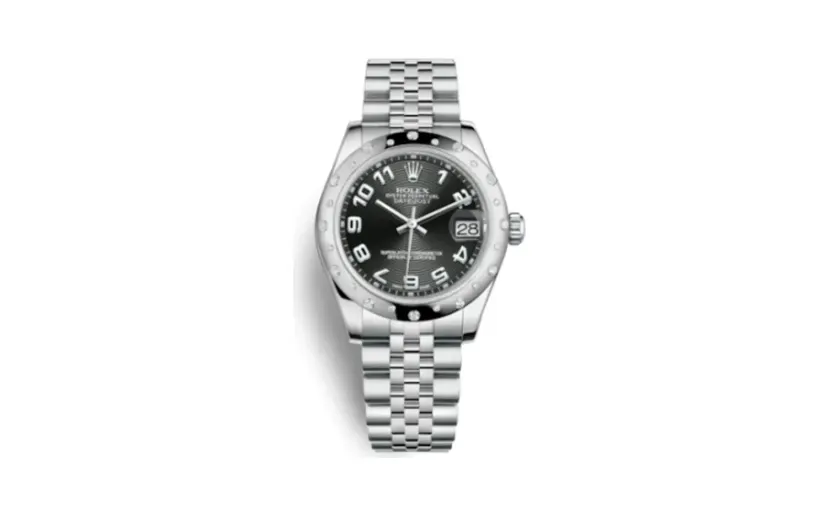 Rolex Datejust 31 Stainless Steel Domed Diamond / Jubilee / Black - Arabic