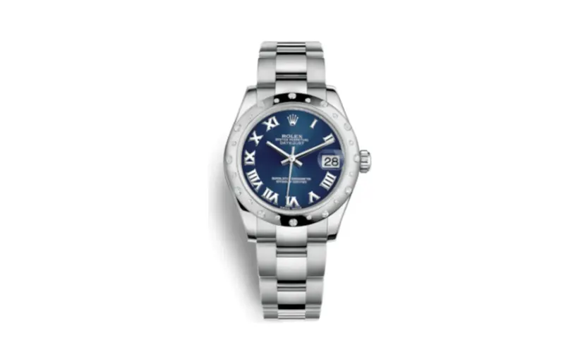 Rolex Datejust 31 Stainless Steel Domed Diamond / Oyster / Blue - Roman
