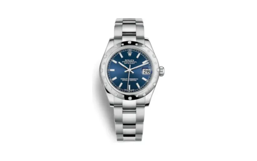 Rolex Datejust 31 Stainless Steel Domed Diamond / Oyster / Blue
