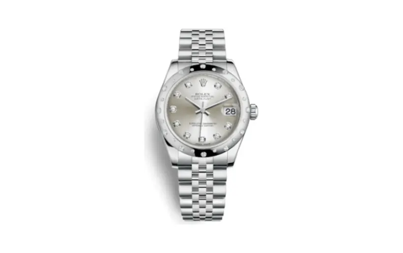 Rolex Datejust 31 Stainless Steel Domed Diamond / Jubilee / Silver - Diamond
