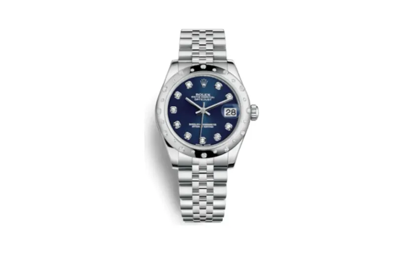 Rolex Datejust 31 Stainless Steel Domed Diamond / Jubilee / Blue - Diamond