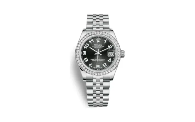 Rolex Datejust 31 Stainless Steel Diamond / Jubilee / Black - Arabic