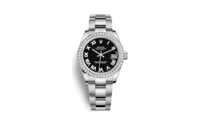Rolex Datejust 31 Stainless Steel Diamond / Oyster / Black - Roman