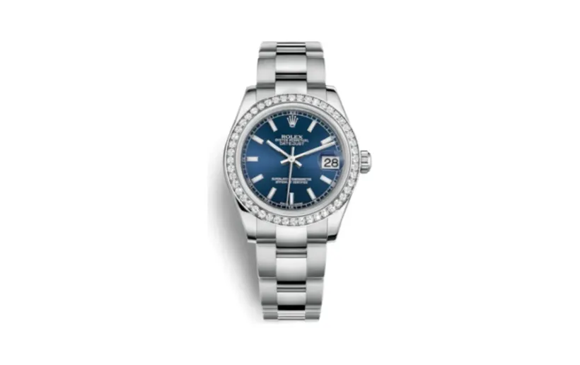 Rolex Datejust 31 Stainless Steel Diamond / Oyster / Blue