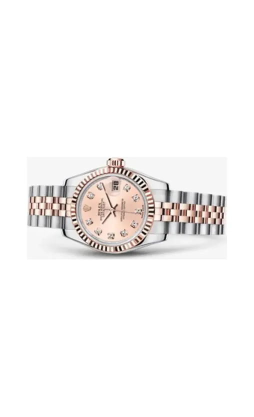 Rolex Lady-Datejust 26 Rolesor Everose Fluted Pink Jubilee